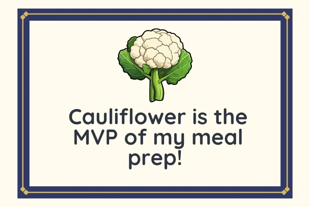 Cauliflower Fitness and Health Puns